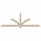 Ekena Millwork Redmond Smooth Timber Gable Bracket, Douglas Fir, 84"W x 28"H x 1 1/2"D x 3 1/2"F, 8/12 Pitch GBW084X28X0204RED00SDF - alternate 1
